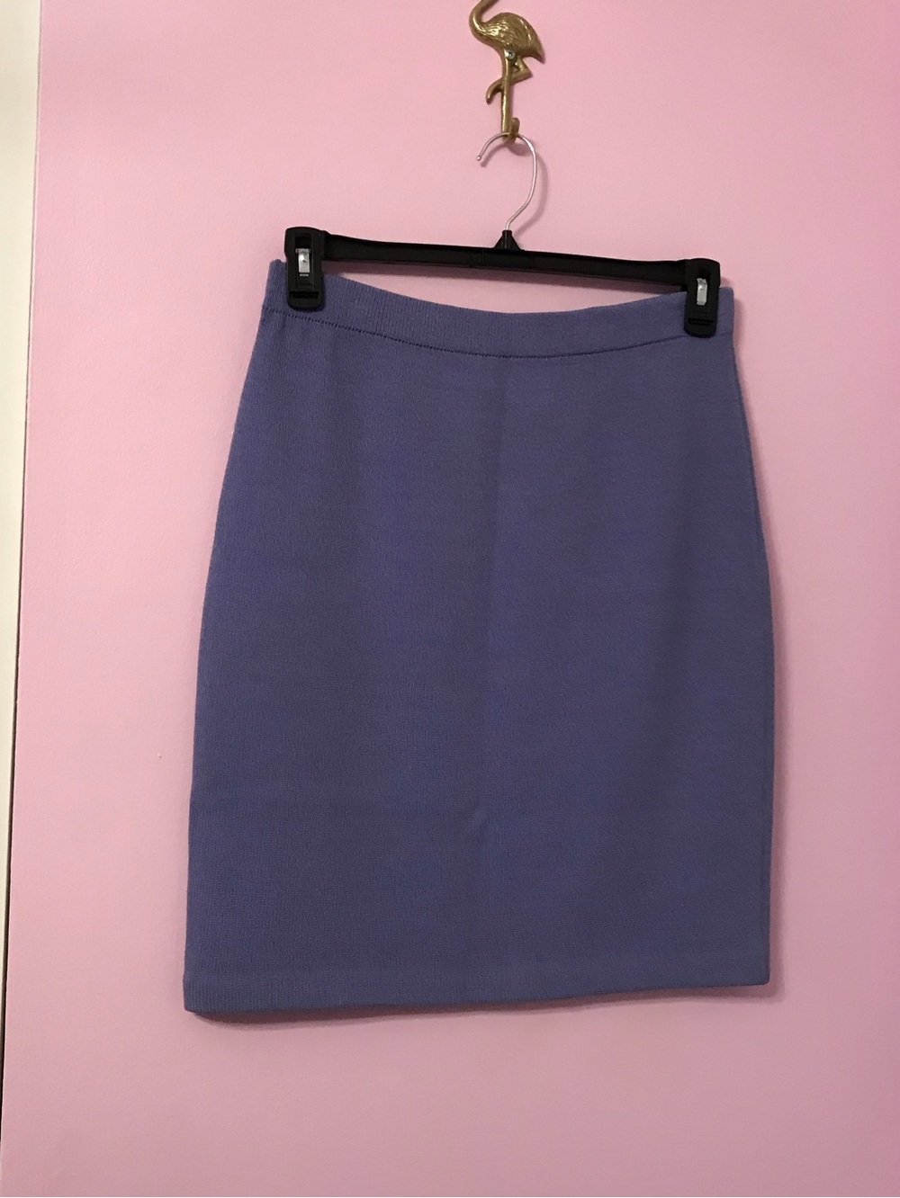 St. John Purple Santana wool blend knit skirt size 10